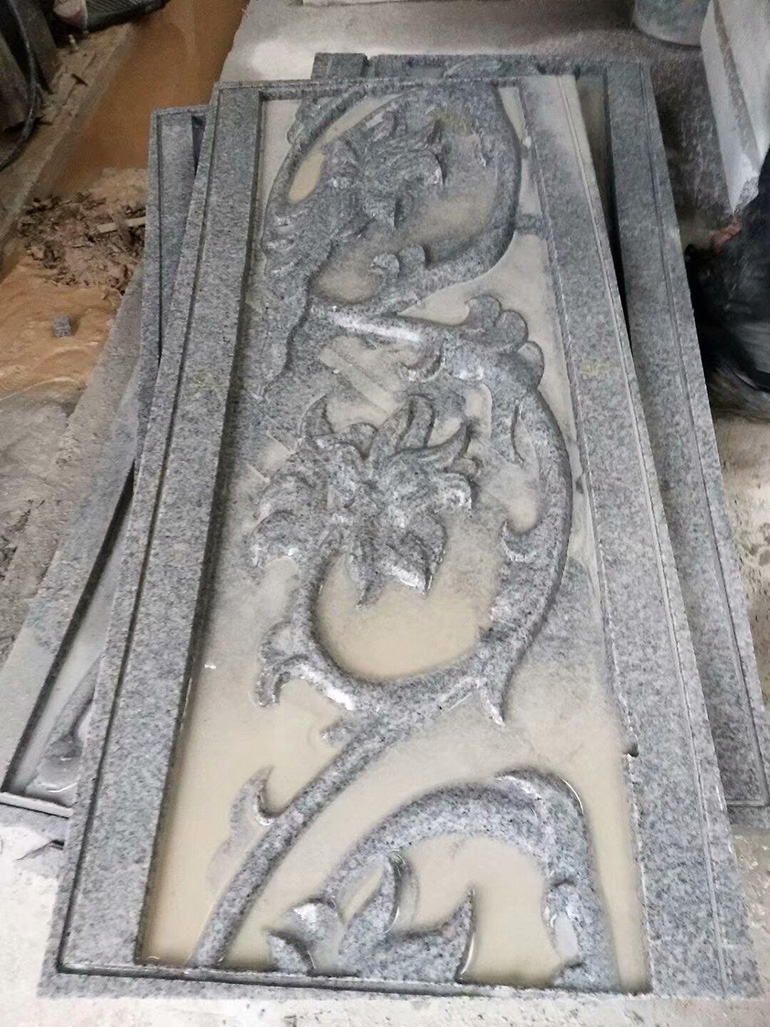 石碑雕刻機制作樣品展示 Stele carving mechanism for sample display