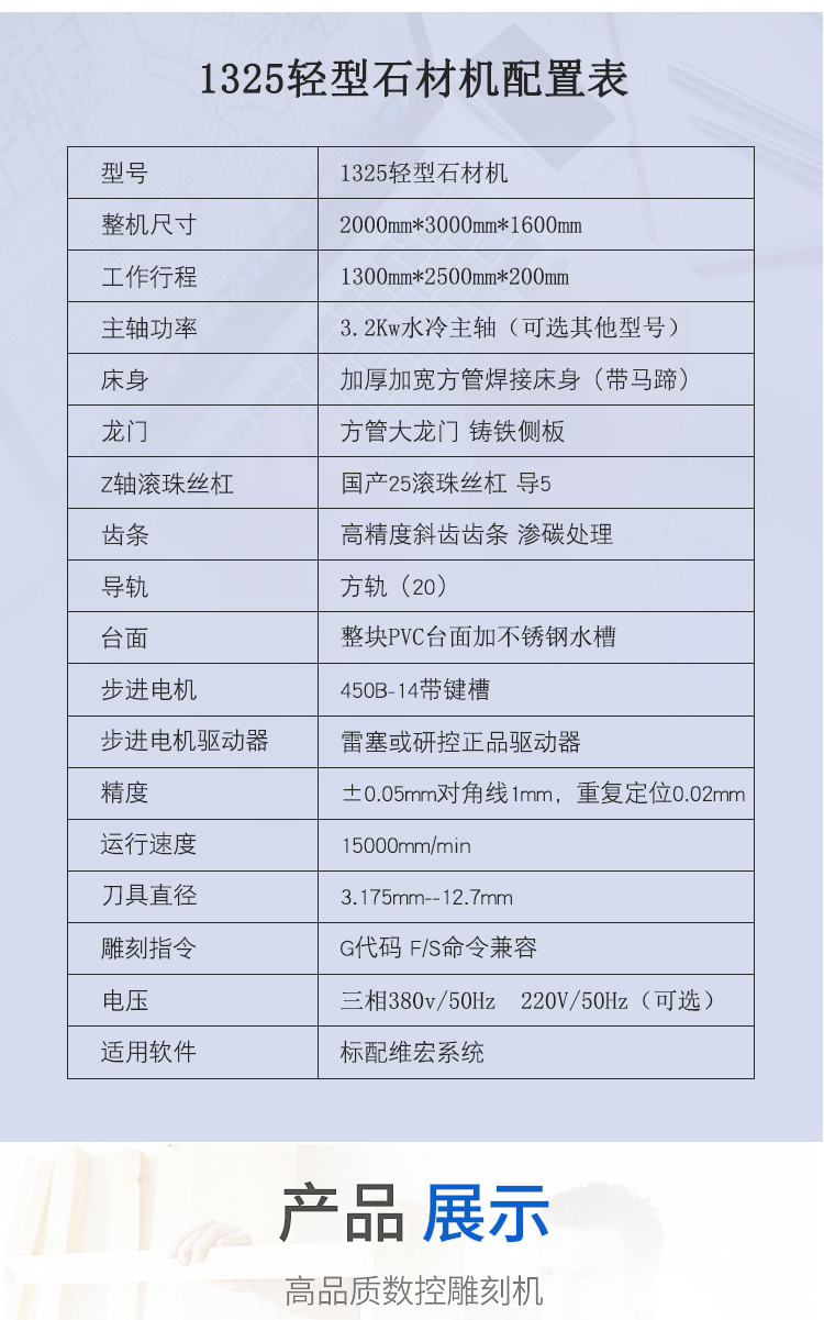 新款1325輕型石材雕刻機(圖7)